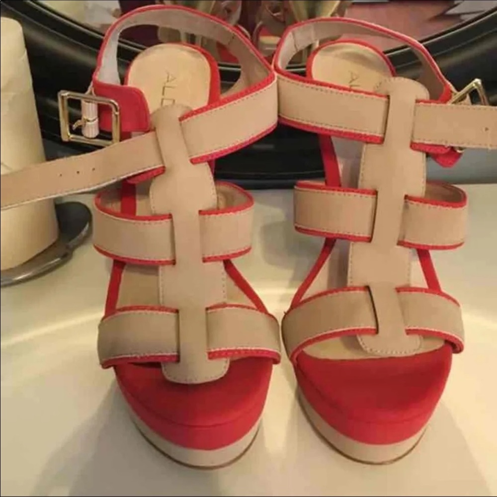 Strapping Aldo heels